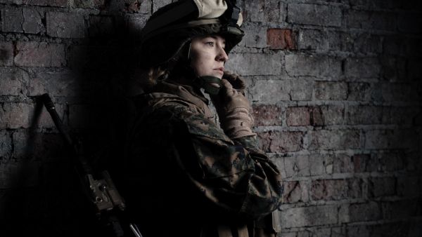 beautiful girl in uniform