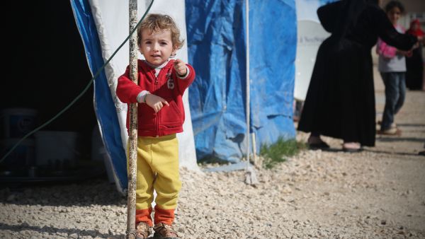 Syrian refugee child 