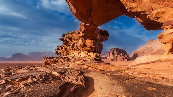 The Little Rock Bridge, Wadi Rum, Jordan