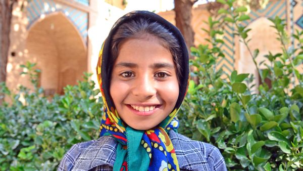 Young muslim iranian child