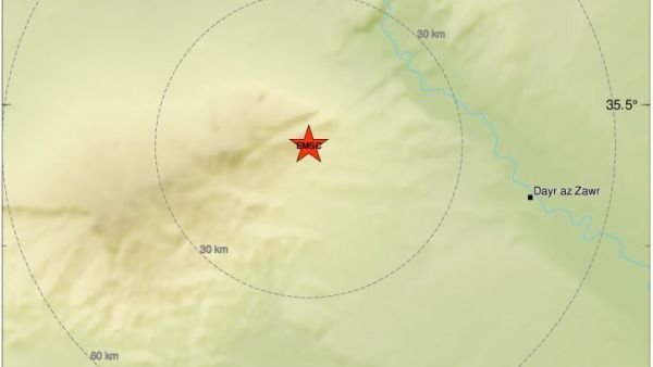 هزة أرضية بقوة 4.9 درجة تضرب شرق سوريا