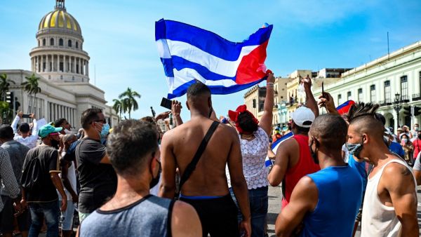 anti-government protests hit Cuba