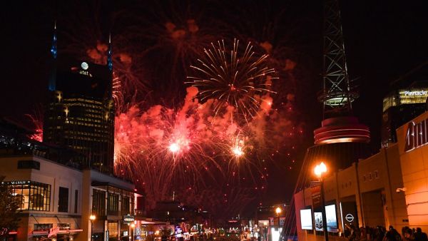 Fireworks launched to celebrate 4th of July