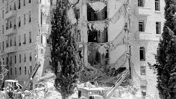 The King David Hotel after the bombing (Photo credit: Wikimedia Commons)