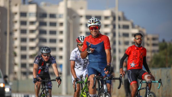 first bike race tournament in Gaza