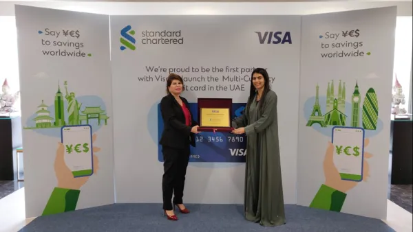 بنك ستاندرد تشارترد بدولة الإمارات وفيزا يطلقان حساباً متعدد العملات للدفعات المالية الدولية