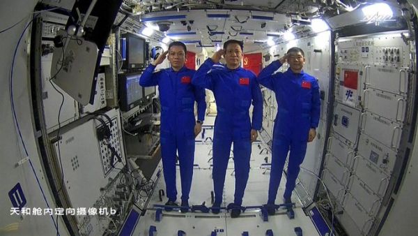 Two astronauts conducted China's first tandem spacewalk 