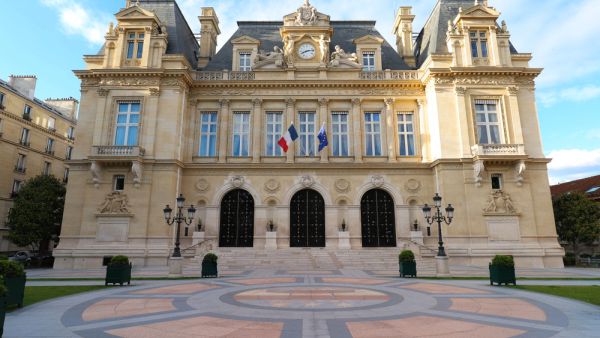 The facade of Neuilly-sur-Seine town hall