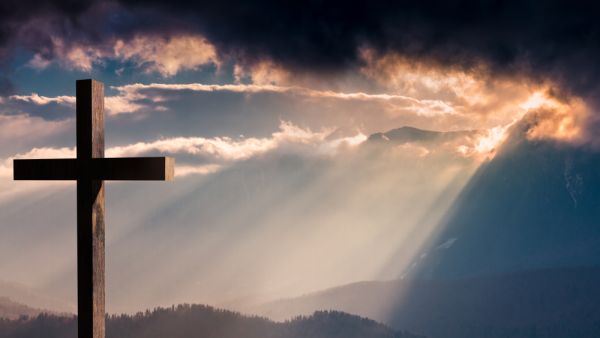 Christian wooden cross