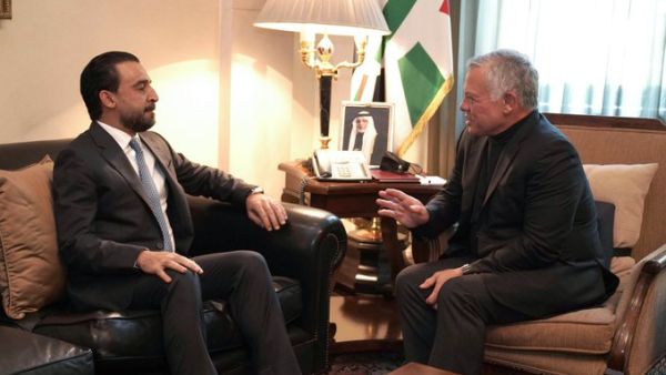Iraqi Parliament Speaker meet Jordanian Prime Minister