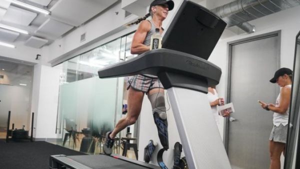 Woman runs 100 miles on treadmill in under 22 hours for Guinness world record