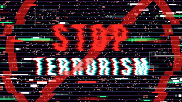 stop terrorism sign