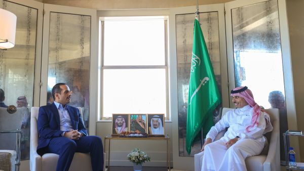 نيويورك لقاء بين وزيري الخارجية السعودي والقطري