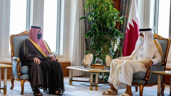 وزير الداخلية السعودي في زيارته الى قطر