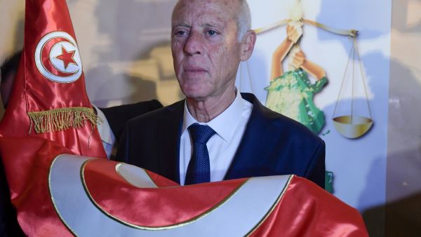 Tunisian president Kais Saied