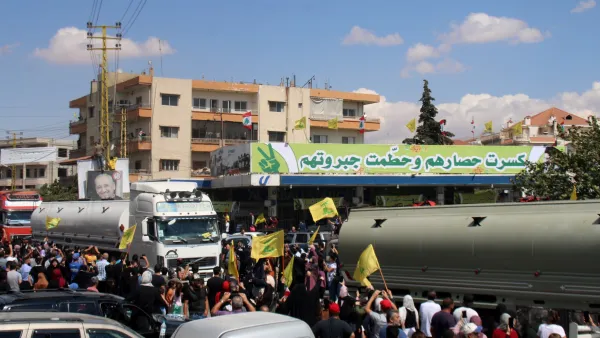 Iranian fuel shipments imported by the pro-Iranian Hezbollah movement constitute a breach of Lebanon’s sovereignty