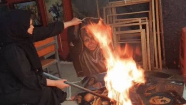 Afghan artists have started destroying their own art out of fear  