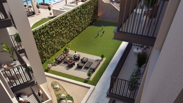 Ellington Properties launches Harrington House (Courtyard). Ellington Properties Unveils Harrington House In JVC, Inspired By The Serenity Of The Arabian Desert