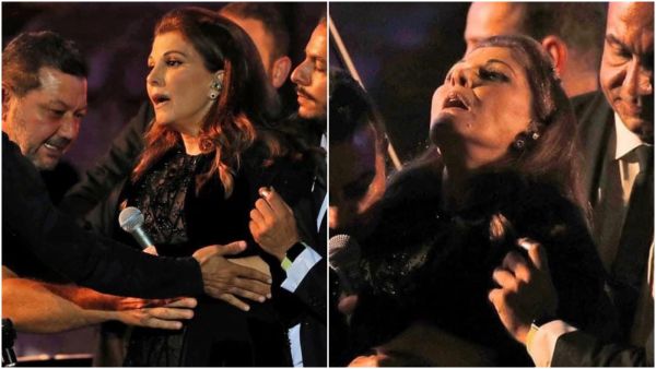 Majida El-Roumi FAINTS on Jerash Festival Stage video Jordan