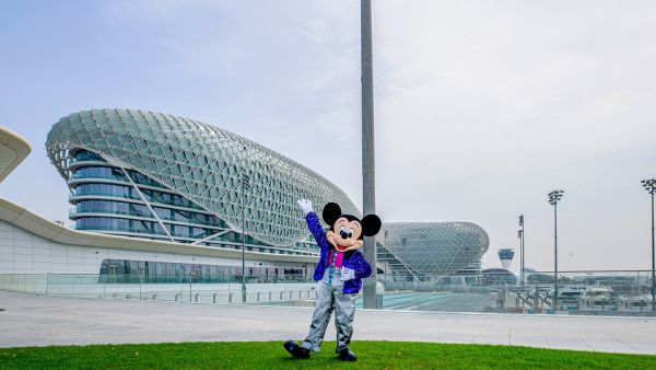Spotted: Star Of Disney On Ice Mickey Mouse Soaks Up The Sights On Yas Island