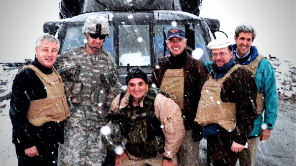 Photo showing Joe Biden and other US officials stranded in snowy Afghan mountains in 2008. (Twitter: @SPepper1964) Joe Biden stranded in snowy Afghan mountains in 2008