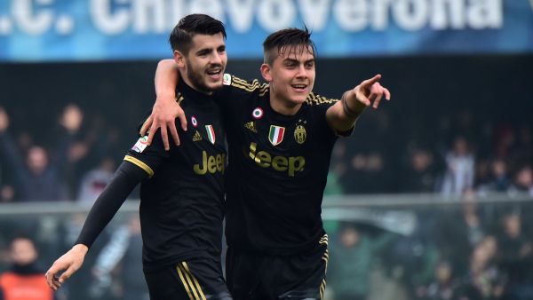 Alvaro Morata and Paulo Dybala (Photo: AFP)