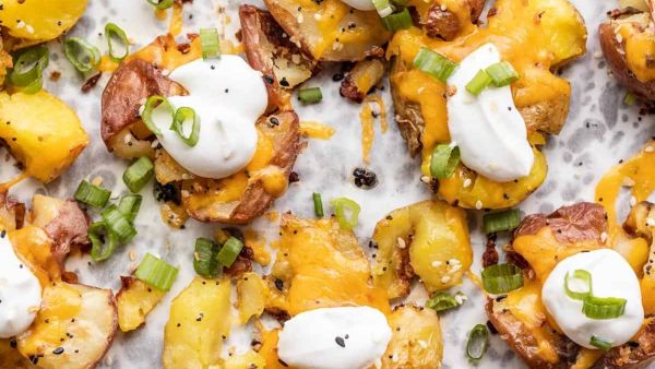 بطاطا مقرمشة بالفرن مع التوابل: مقبلات شهية