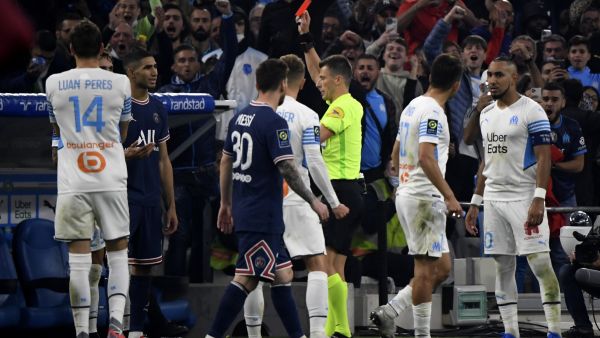 طرد حكيمي في الدقيقة 57