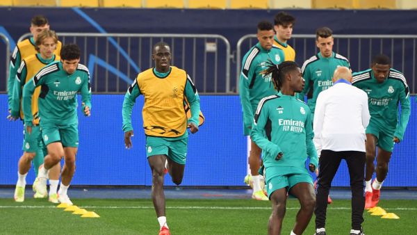 جانب من تدريبات ريال مدريد الاستعدادية لمواجهة شاختار