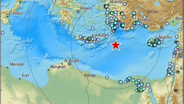 زلزال يشعر به سكان مصر ولبنان وسوريا وتركيا