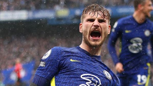 فيرنر يحتفل بهدفه (المصدر: تويتر)