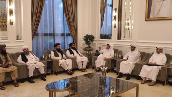 مباحثات بين "طالبان" ووزير الخارجية القطري بالدوحه