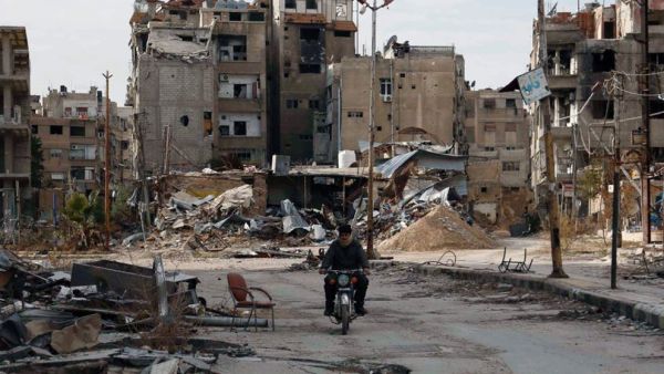 East of Damascus - An area destroyed by war 