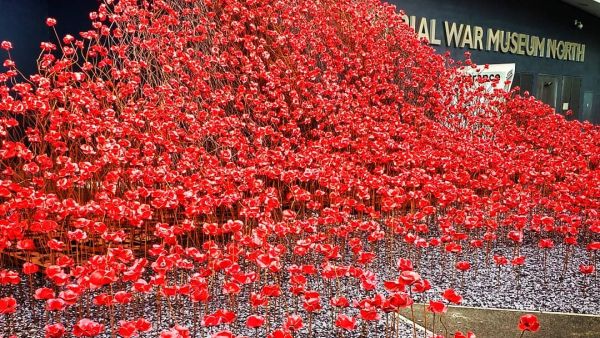 The iconic poppy sculptures