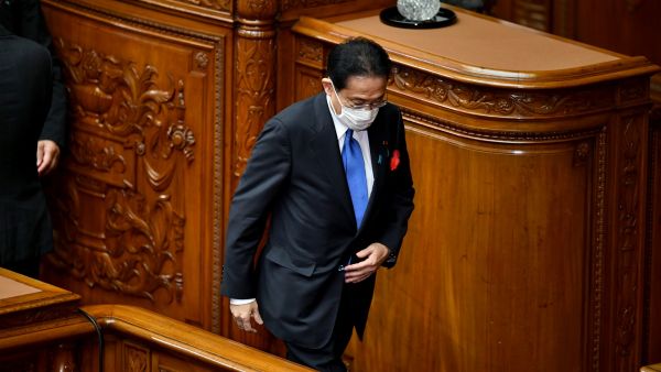 Leader of Japan's ruling Liberal Democratic Party (LDP) Fumio Kishida