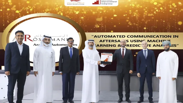 Arabian Automobiles’ Aftersales Bags Best Practice in Management Award From Dubai Quality Group