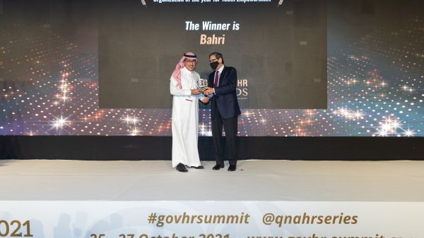 البحري تفوز بجائزة "شركة العام في تمكين الشباب" ضمن جوائز الموارد البشرية في القطاع الحكومي لدول الخليج لعام 2021
