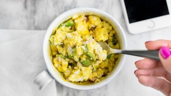 وصفات الميكروويف: بيض بالخضار