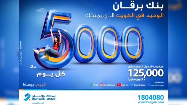 بنك برقان يعلن أسماء الفائزين بسحب حساب يومي