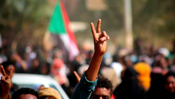 protest in Sudan