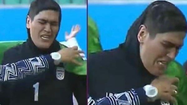 حارسة المنتخب الإيراني لكرة القدم