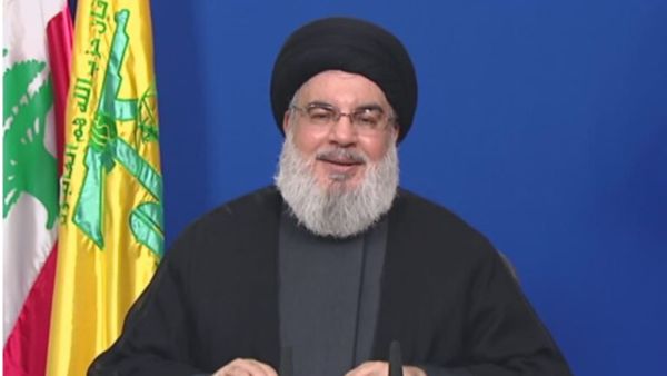 رئيس مليشيا حزب الله في لبنان حسن نصرالله