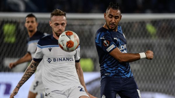 لقطة من المواجهة الماضية بين مرسيليا ولاتسيو