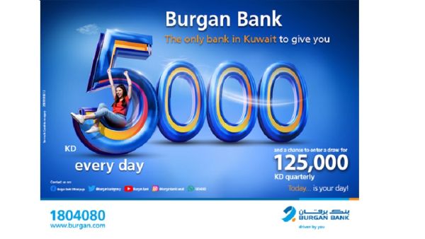 Burgan Bank Announces Names of the Daily Lucky Winners of Yawmi Account Draw