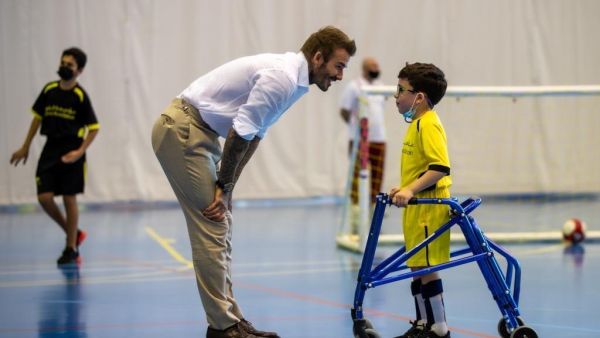 David Beckham Meets QF’s Ability Friendly Program Children