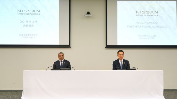 Nissan Reports First-half Results for Fiscal Year 2021