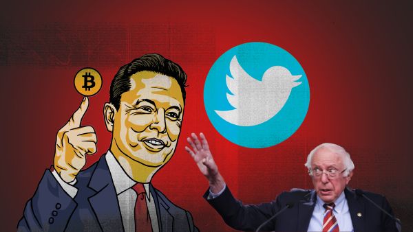 Elon Musk and Bernie Sanders