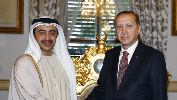 محمد بن زايد والرئيس اردوغان