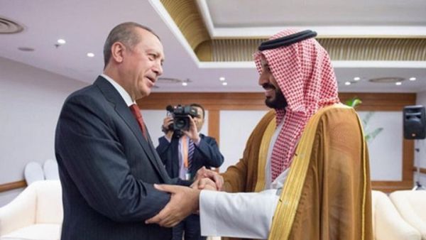 اردوغان وابن سلمان في قطر