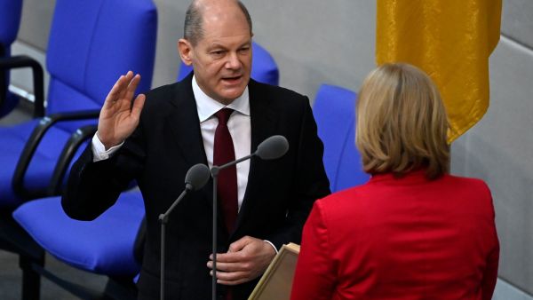 German new Chancellor Olaf Scholz
